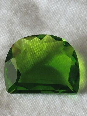34.40cts Brazil Peridot 26 X 21 X 9mm Olive Green